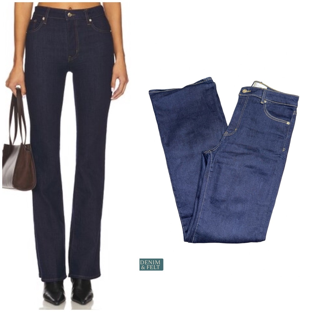 FRAME The Reboot Straight Leg Jeans Rinse Wash Dark Denim‎ High Rise 28